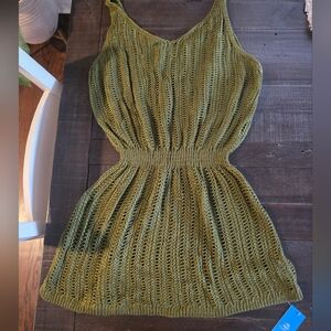 Cupshe Olive Green Knit Swim Coverup
